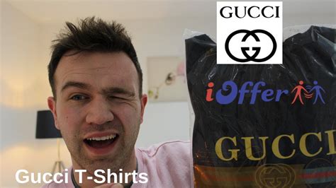 red gucci t shirt ioffer|Gucci symbol t shirt.